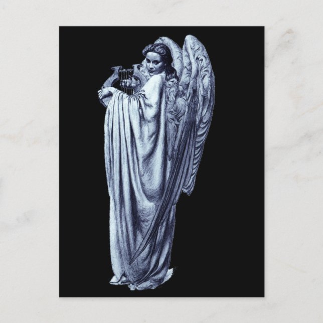 Carte Postale Angel avec Lyre (Devant)