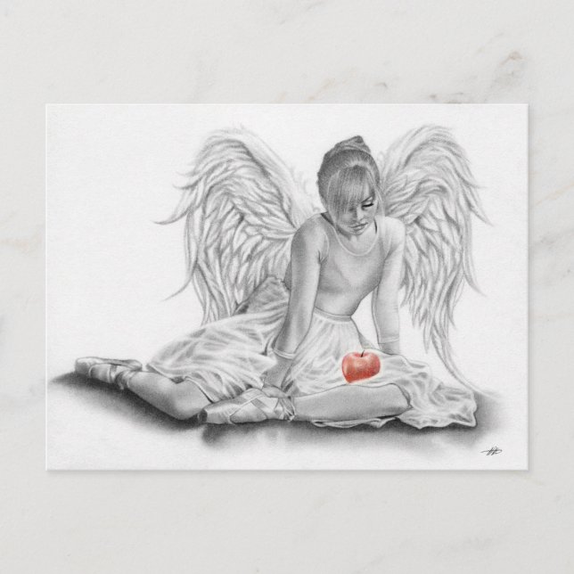 Carte postale Angel Ballerina interdit (Devant)