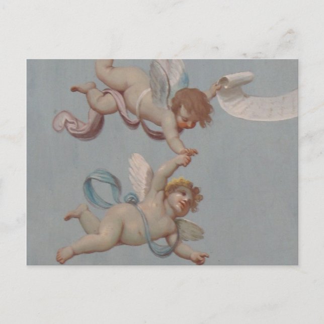 Carte Postale Angel Cherubs Renaissance lunaire (Devant)