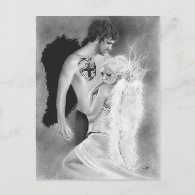 Carte postale Angel couple (Devant)
