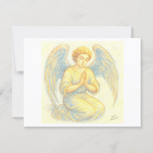 Carte Postale Angel dans la prière