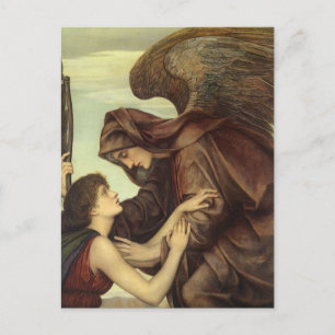 Carte Postale Angel de la mort par Evelyn De Morgan