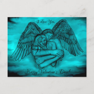 Carte Postale Angel Eros dans Love, I Love You, Saint Valentin