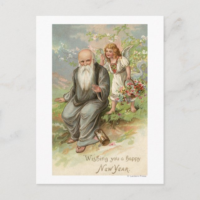 Carte Postale Angel et père Heure n° 1 (Devant)
