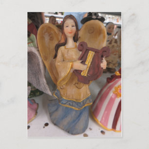 Carte Postale Angel Jouer de la harpe