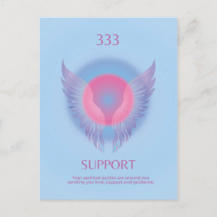Carte Postale Angel Numéro Aura 333 Support