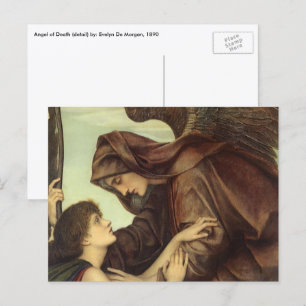 Carte Postale Angel of Death by Evelyn De Morgan