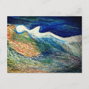 Carte postale Angel Silhouette Art Abstrait