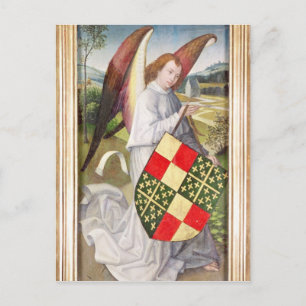 Carte Postale Angel tenant un bouclier
