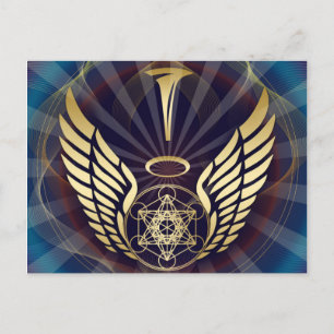 Carte Postale Angélique - Merkaba-Metatron cube