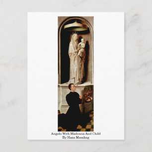 Carte Postale Angelo Avec Madonna Et Enfant Par Hans Memling