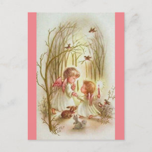 Carte Postale Angels de bébé vintages