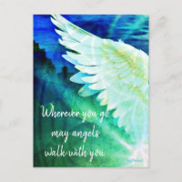 Angels Marchez Avec Vous Gardien Angel Blue Wing