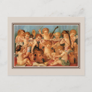 Carte Postale Angels, mignon orchestre de cupides victoriens