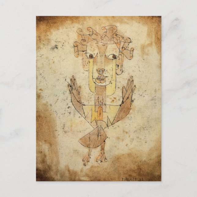 Carte Postale Angelus Novus par Paul Klee (Devant)