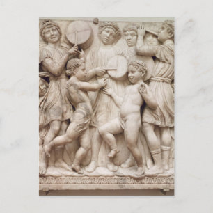 Carte Postale Anges de musique, soulagement de la Cantoria