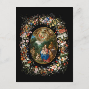 Carte Postale Anges Offrant Des Cadeaux