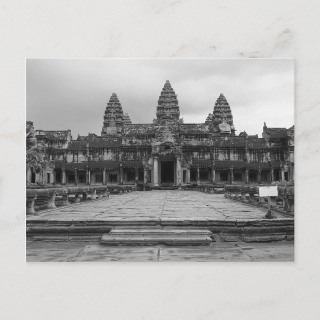 Carte Postale Angkor Vat B&W (Devant)