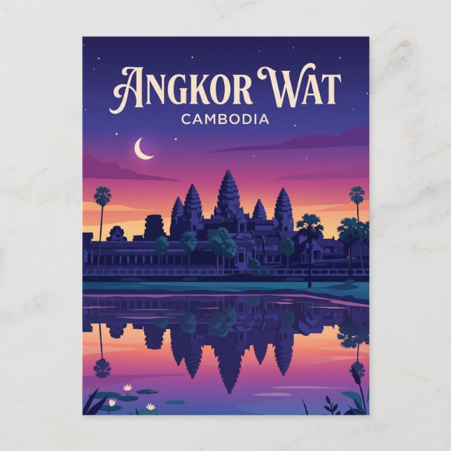 Carte Postale Angkor Wat Cambodge (Devant)