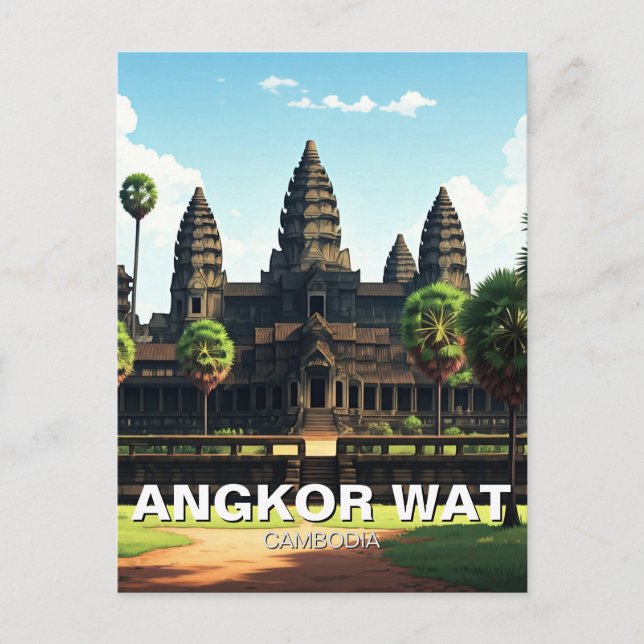 Carte Postale Angkor Wat Cambodge (Devant)