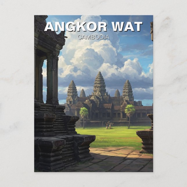 Carte Postale Angkor Wat Cambodge (Devant)