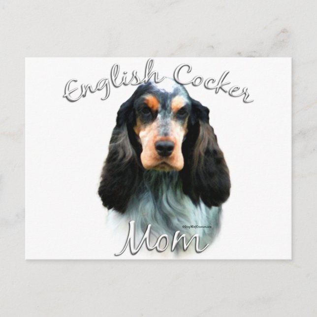 Carte Postale Anglais Cocker Spaniel Mom 2 (Devant)