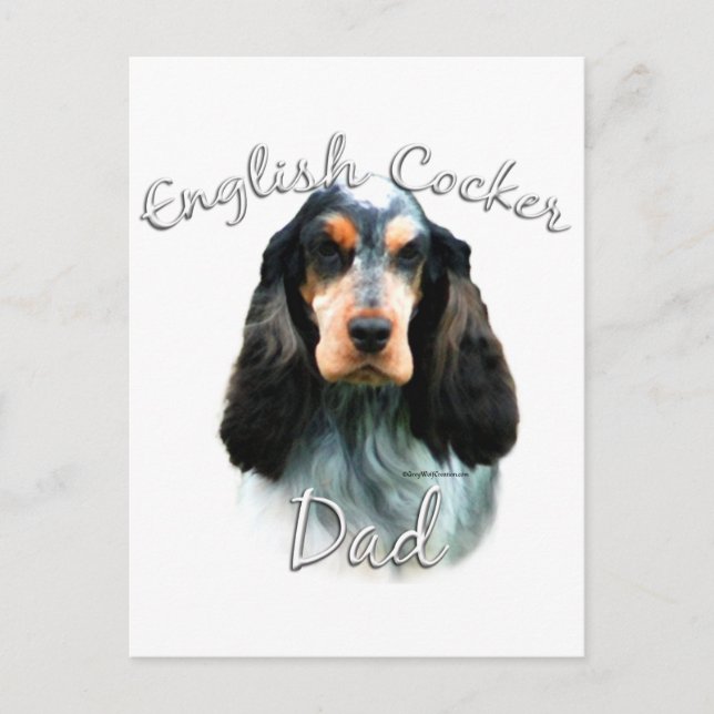 Carte Postale Anglais Cocker Spaniel Papa 2 (Devant)