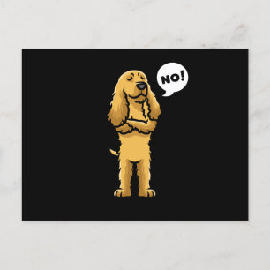 Carte Postale Anglais Cocker Spaniel Stubborn Dog