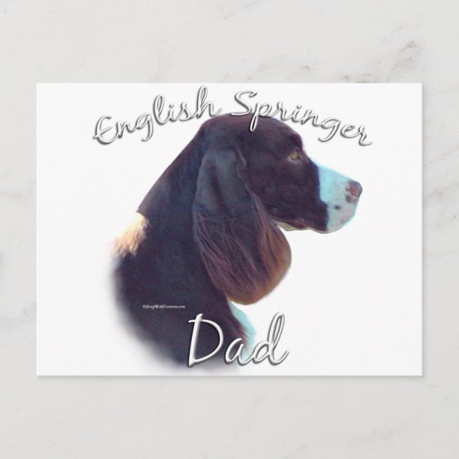 Carte Postale Anglais Springer Spaniel Papa 2 (Devant)