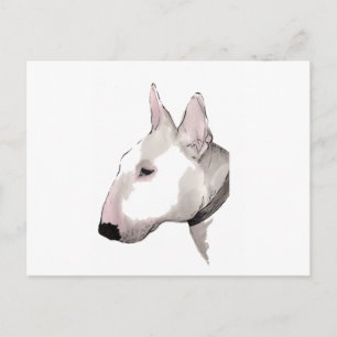carte postale anglaise bull terrier
