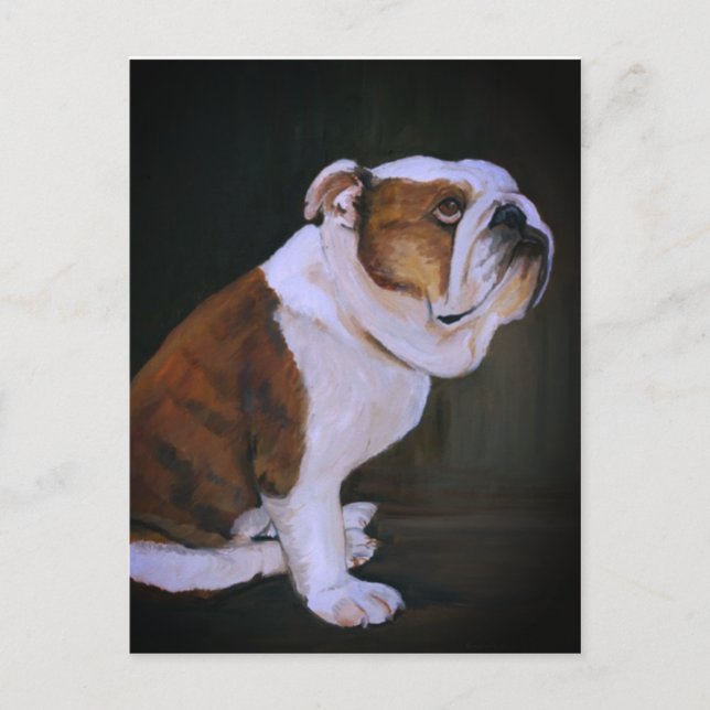 Carte postale anglaise Bulldog Chien (Devant)