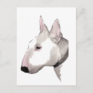 carte postale anglaise de bull-terrier