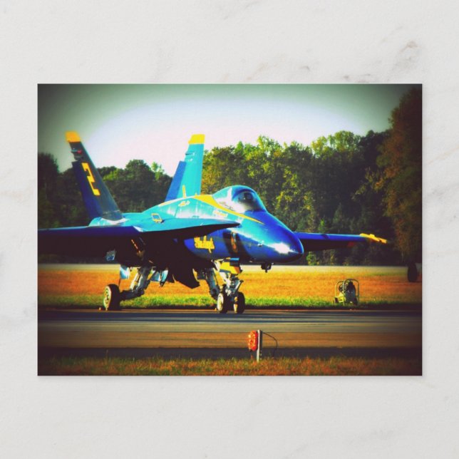 Carte Postale Angle bleu (Devant)