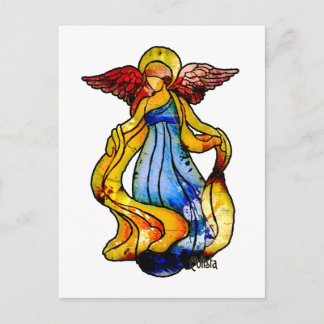Carte Postale Angle en verre tendu