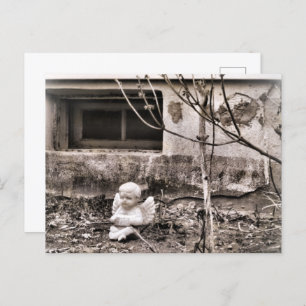 Carte Postale Angle Squeezebox en Jardin d'hiver Sepia Tones