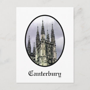 Carte Postale Angleterre Canterbury Église Spirales Noir o Le MU
