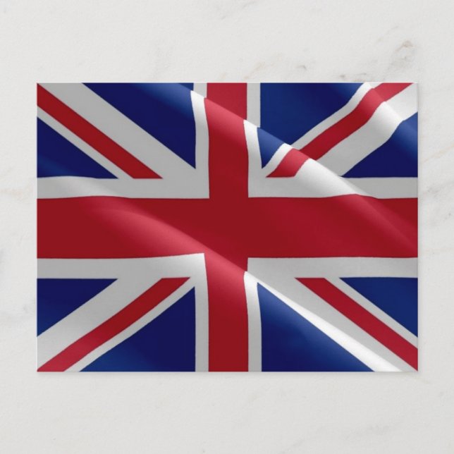 Carte Postale Angleterre - Drapeau au Royaume-Uni - (Devant)