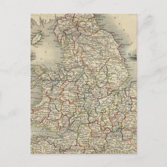 Carte Postale Angleterre et Pays de Galles (Devant)