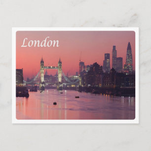 Carte Postale Angleterre - Londres - Rivière Thames -