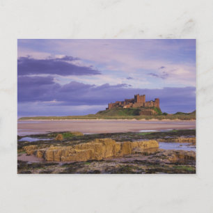 Carte Postale Angleterre, Northumberland, Château de Bamburgh