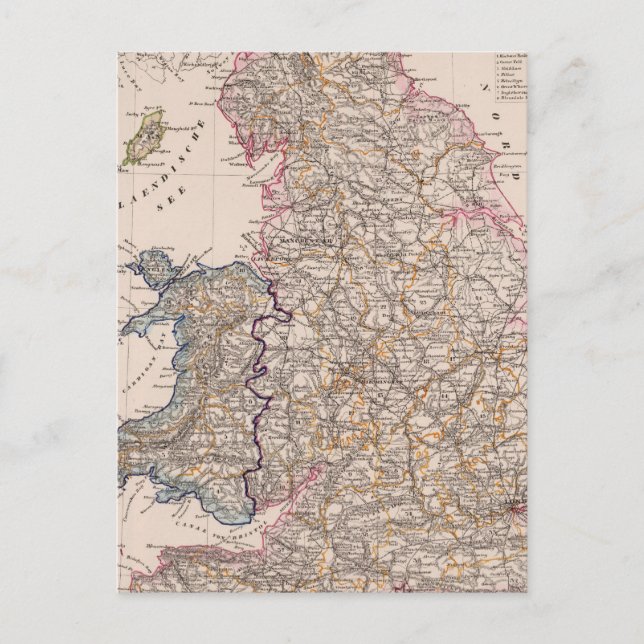 Carte Postale Angleterre, Pays de Galles (Devant)