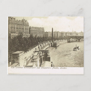 Carte Postale Angleterre vintage, Londres, Embankment 1900