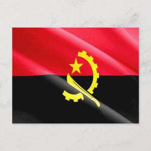 Carte Postale Angola - Drapeau angolais -