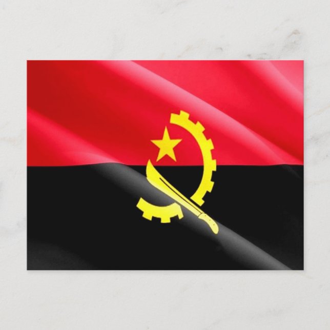 Carte Postale Angola - Drapeau angolais - (Devant)