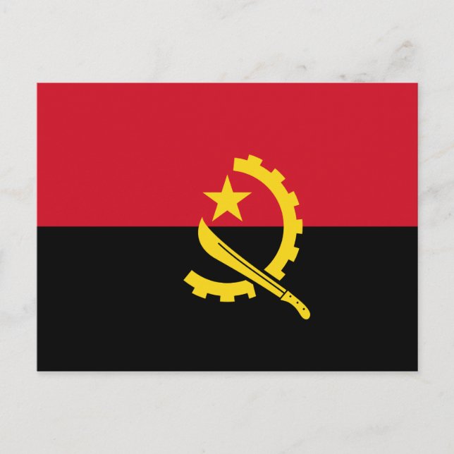 Carte Postale Angola - Drapeau angolais (Devant)