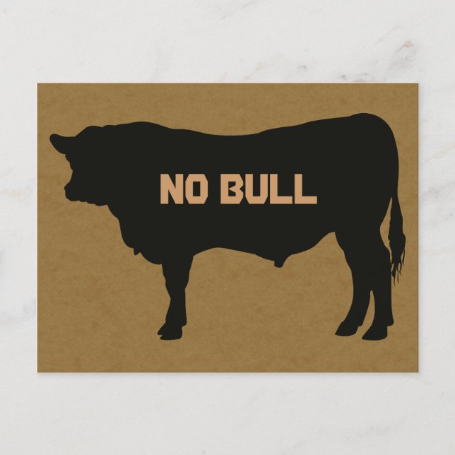 Carte postale Angus Bull (Devant)
