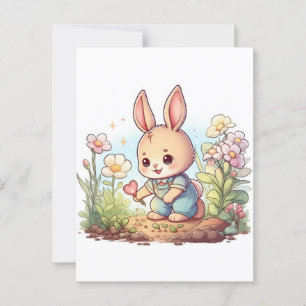 Carte Postale Animal de Chibi