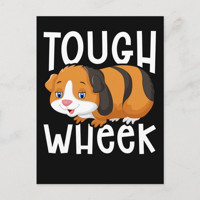 Carte Postale Animal drôle de porc de Guinée (Devant)