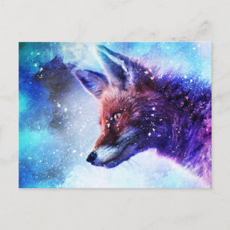 Carte Postale Animal magique Fox Spirit