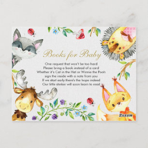 Carte Postale Animal Woodland - Apportez un encart